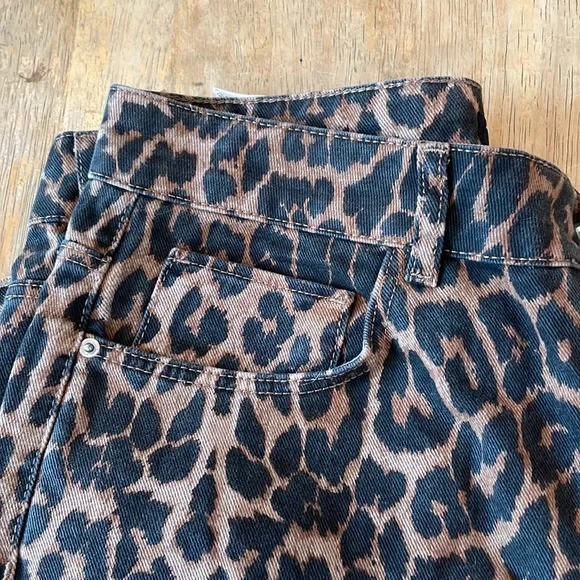 Zara Mid Rise Culottes leopard print - Picture 7 of 10